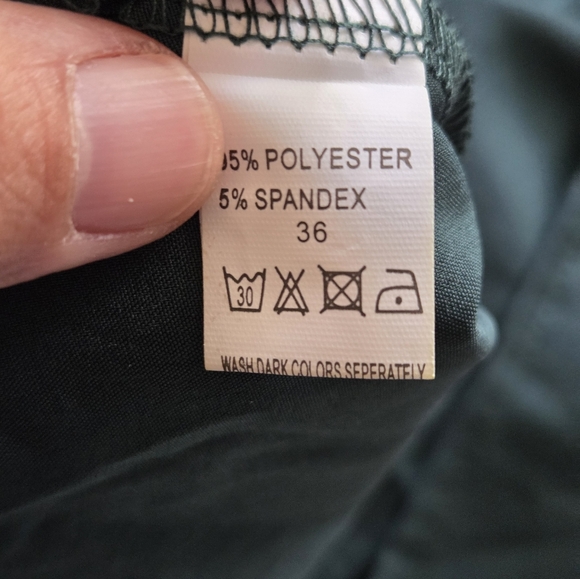 Womens Green Round Neck Full Length Long Sleeve Dress Size Medium - Picture 14 of 14